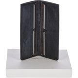 Cow Waxy Large Leather Classic 8 Card Bill-Fold  Wallet Black :  1558