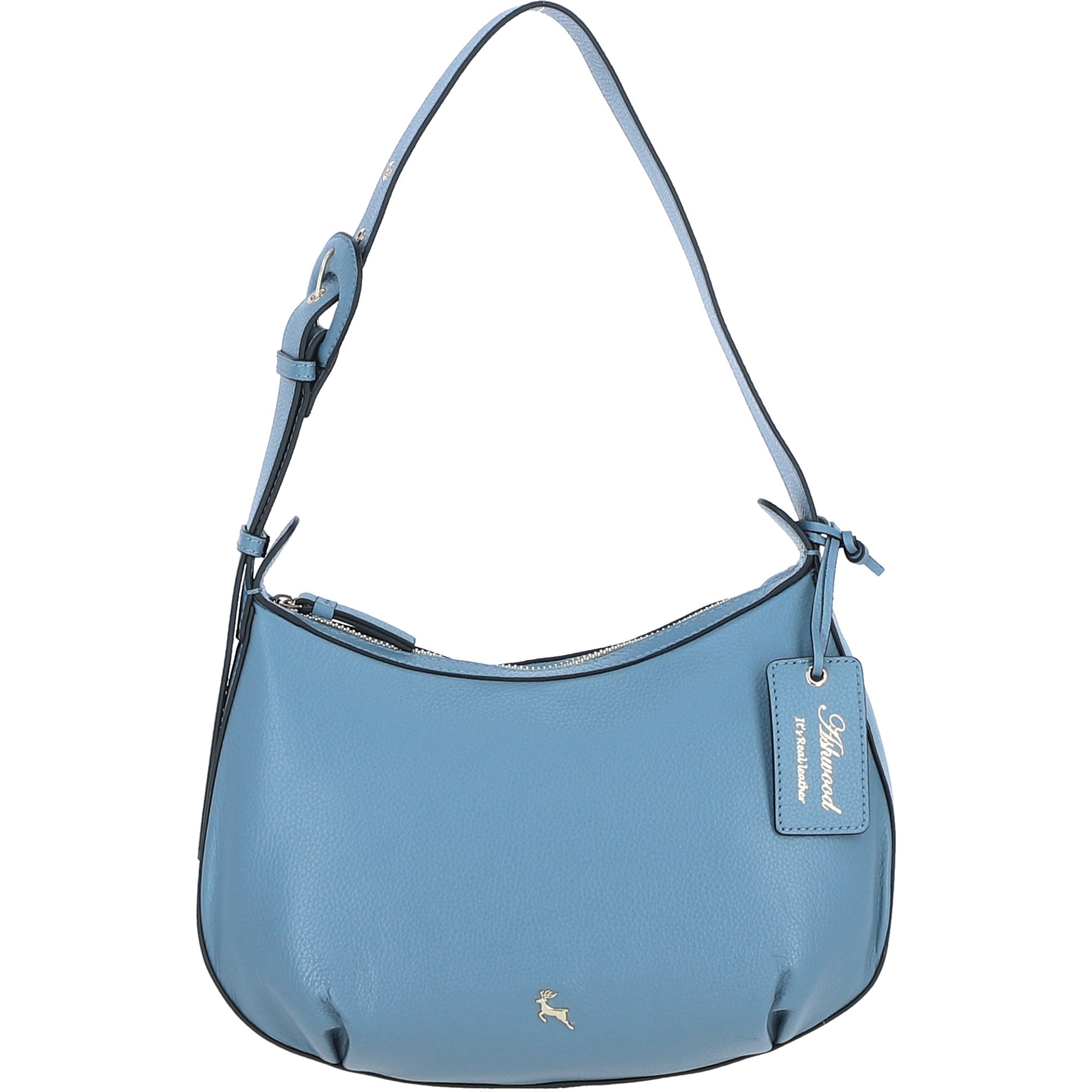 Ashwood Leather Shoulder Bag Denim: 64732