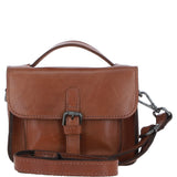 Ashwood Leather Mini Crossbody Satchel Bag Tan: P-61