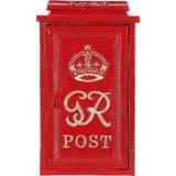 Cast Iron Replica Royal Mail GR Wall Mailbox Red: DI-5559-RG