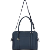 Ashwood 3 Section Large Leather Handbag Navy: X-39