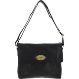 Michigan Leather Messenger Bag Black : M-57