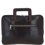 Ashwood Leather Mens Laptop Handle Bag Brown: PL-45