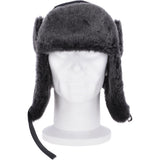 Trapper Hat With Sheepskin Fur Navy: 030-T