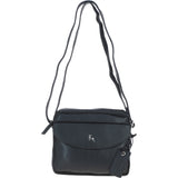 Ashwood Leather Ladies Crossbody Bag Black: Glasgow