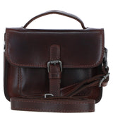 Ashwood Leather Mini Crossbody Satchel Bag Brandy: P-61