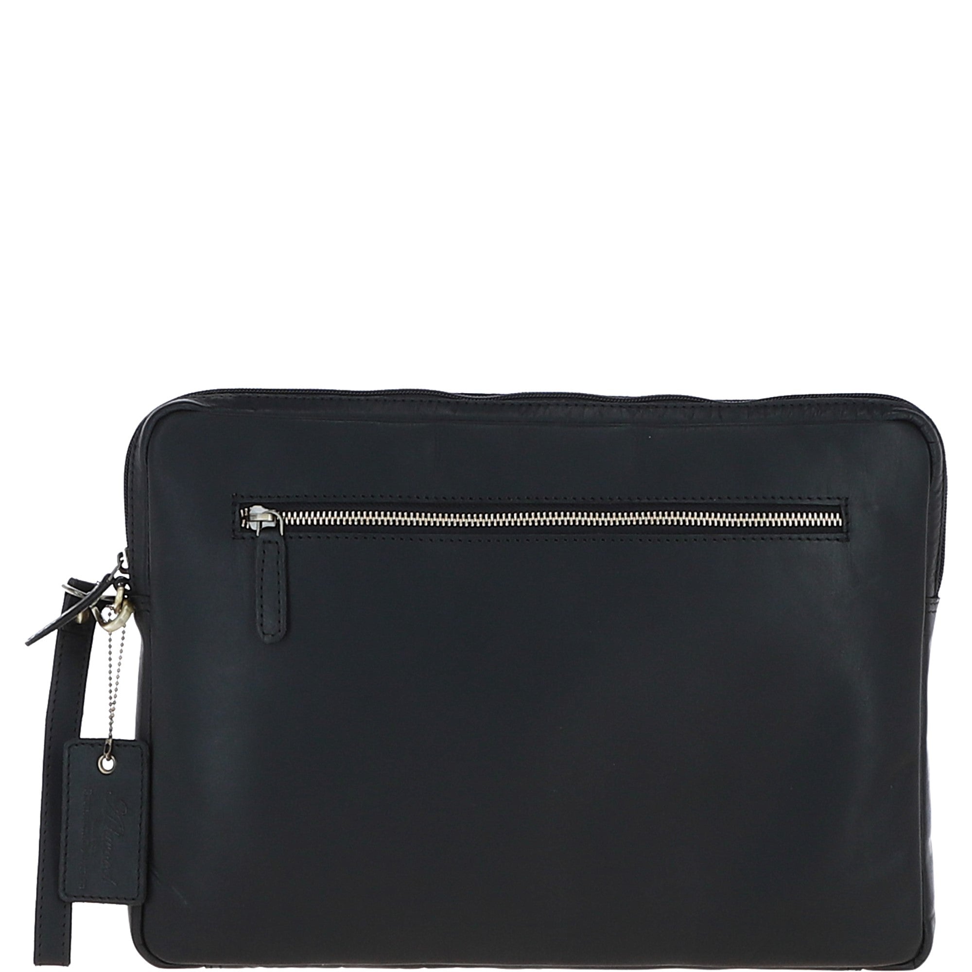 Leather Tablet Holder and A4 Sleeve Section Black: K-40