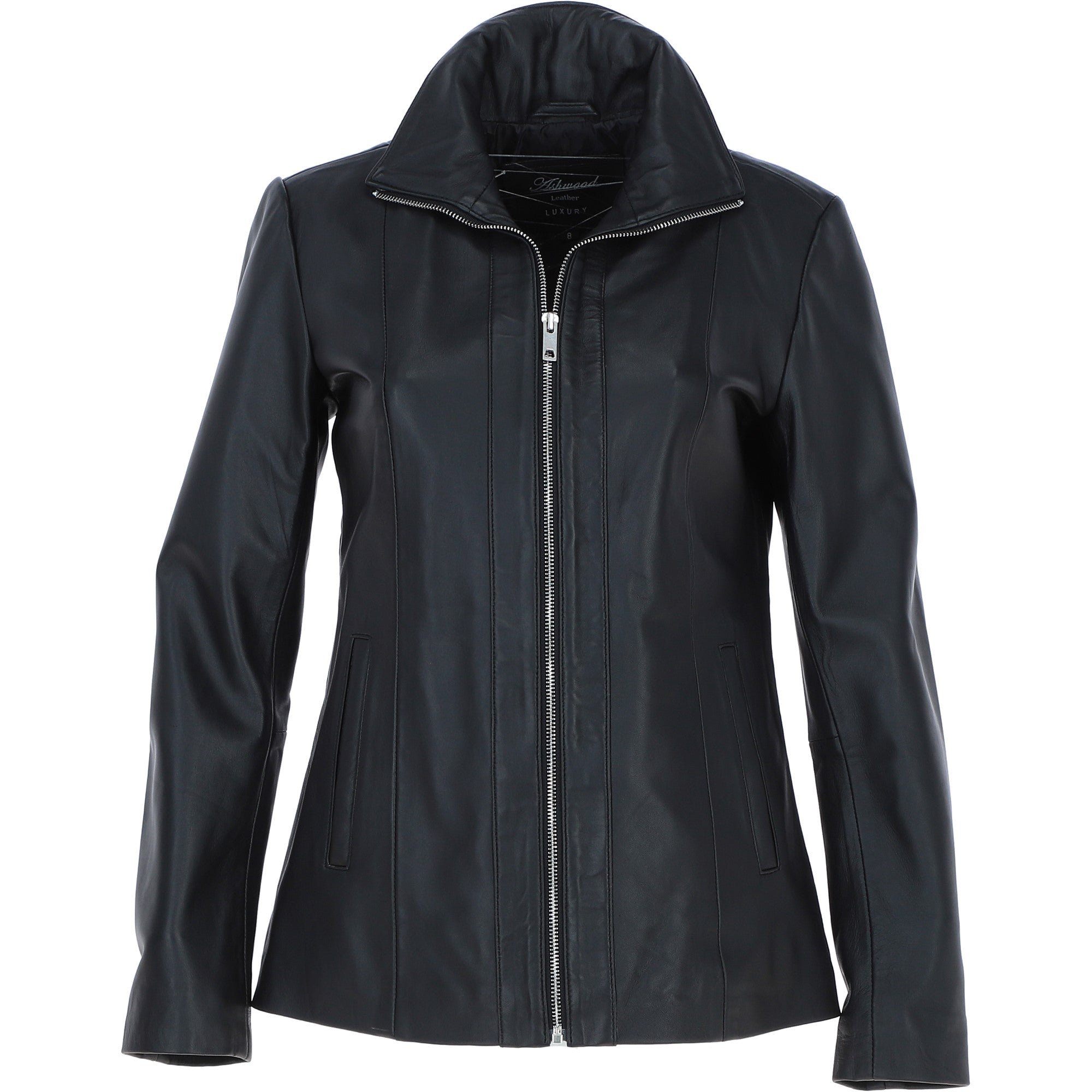 Ashwood Womens Leather Jacket Black: awl 880