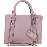 Real Leather Handbag with Adjustable Crossbody Strap Woodrose: 64867