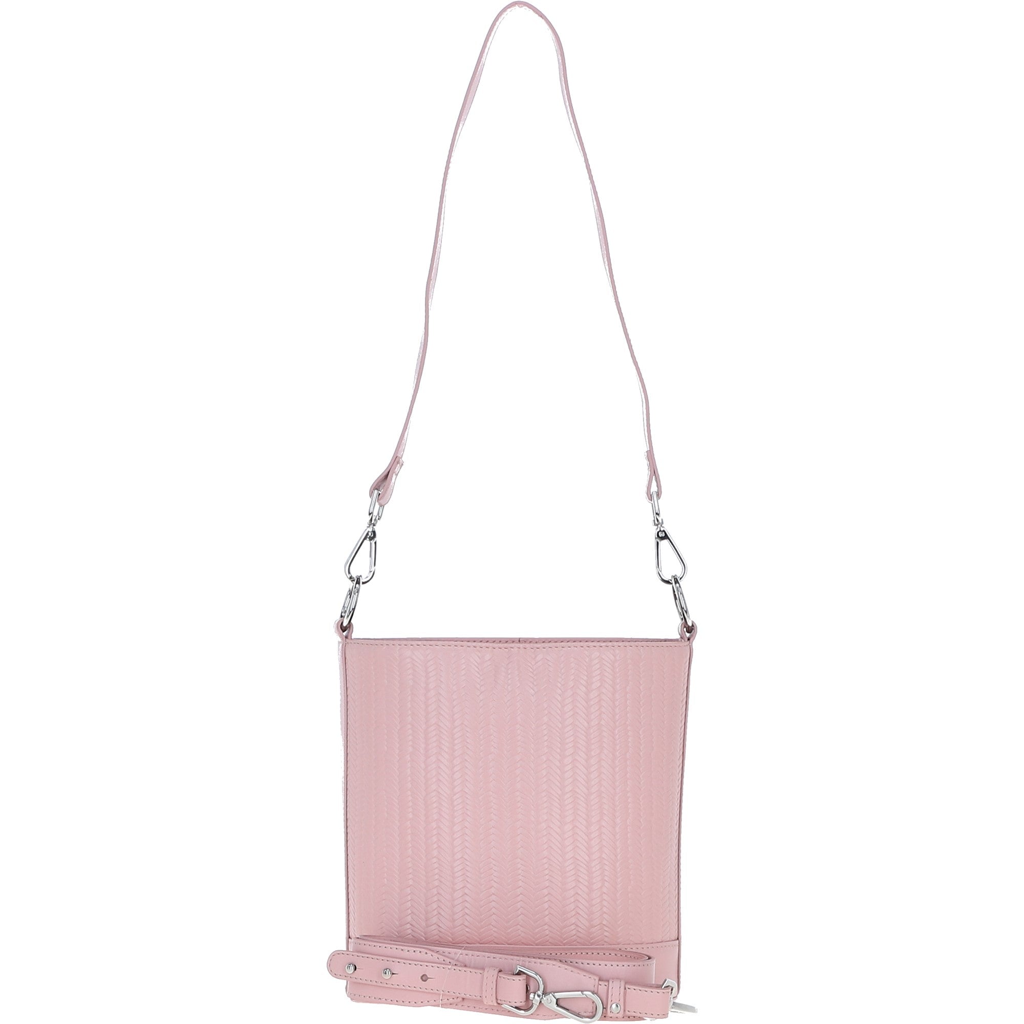 Elegant Crossbody Bucket Bag Pink: 63386