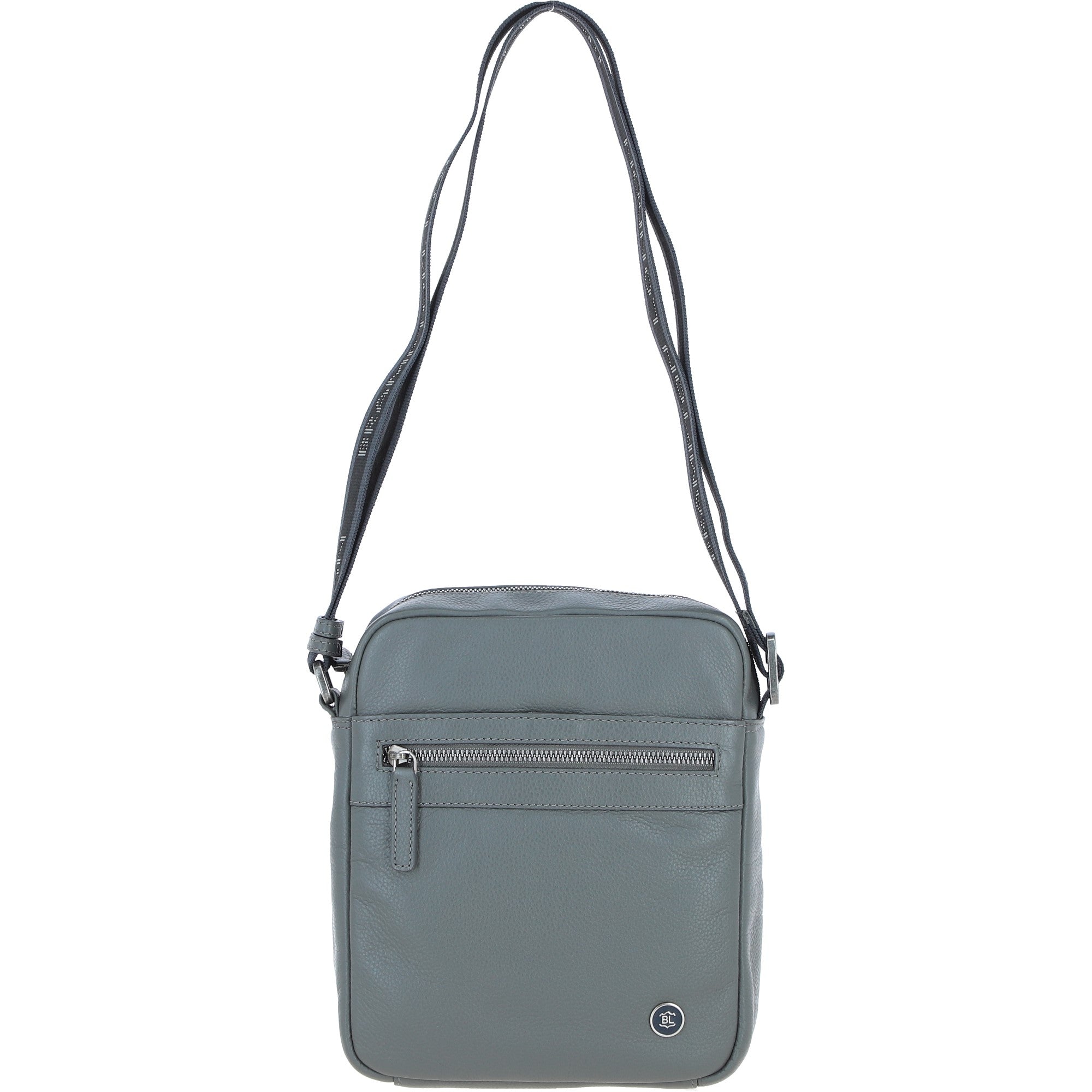 Brampton Leather Men's Crossbody Bag Grey: 64405