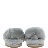 Women's Luxury  Sheepskin Flip Flops Grey: LADIES FLIP FLOP