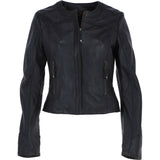 Womens Leather Jacket Brown: STYLE E