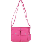 Adjustable Crossbody & Shoulder Bag Hot Pink: Cardiff