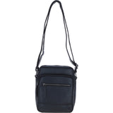 Ashwood Leather Men's Zip Crossbody Bag Black: S-62