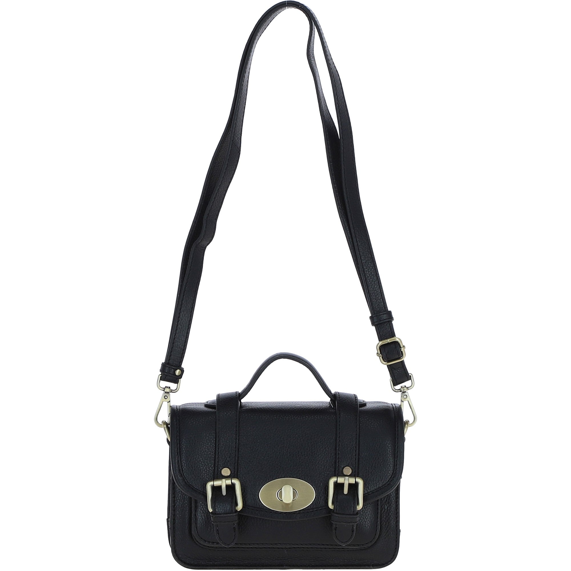 Ashwood Leather Elegance Crossbody Bag Black: M-88