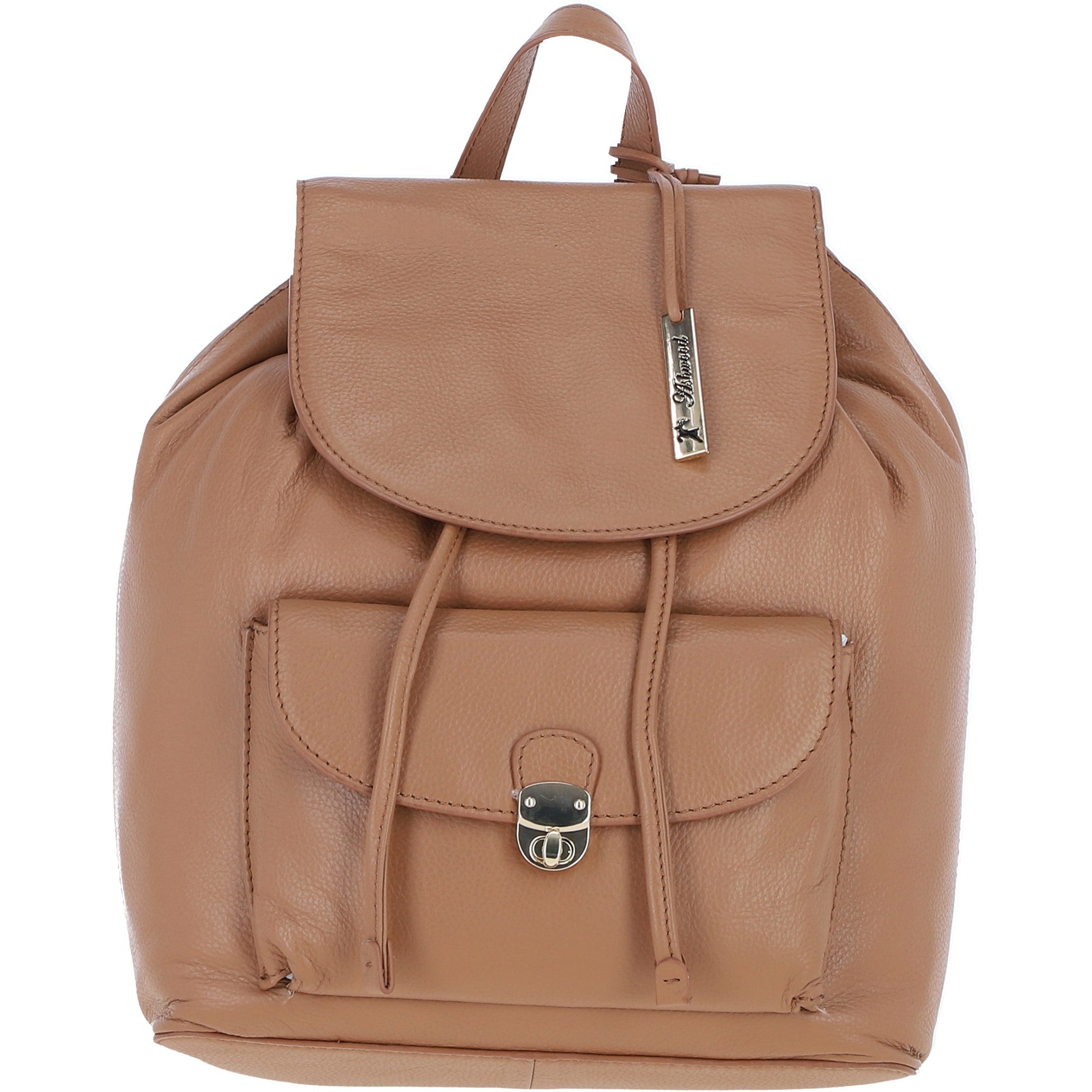 Ashwood Genuine Leather Compact Backpack Butterscotch: Y-57