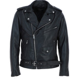 Ashwood Men's Leather Biker Jacket Black: AWM-190