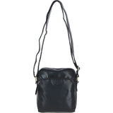 Mens Elegant Ashwood Leather Messenger Bag Black: T-79