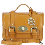 Stylish Ashwood Leather Medium Satchel Bag Mustard: Y-62