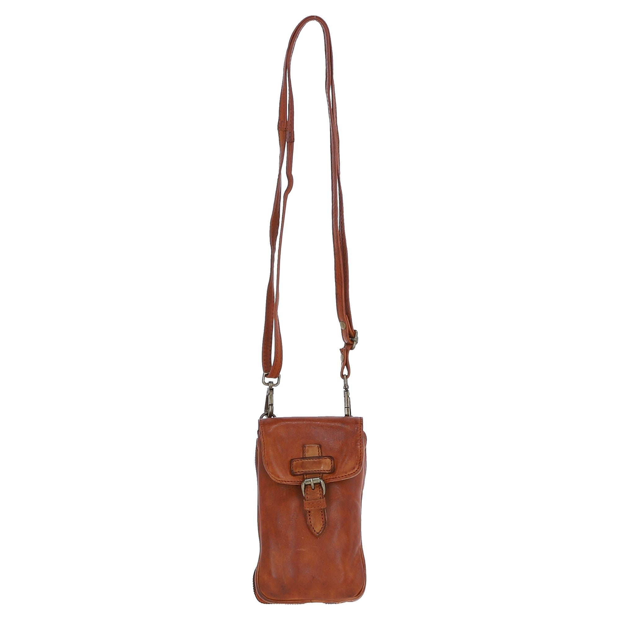 Ashwood Leather Crossbody Smart Phone Bag Tan: D-99
