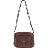 Ashwood Leather Elegant Women's Buckle Shoulder Bag Chestnut: S-32
