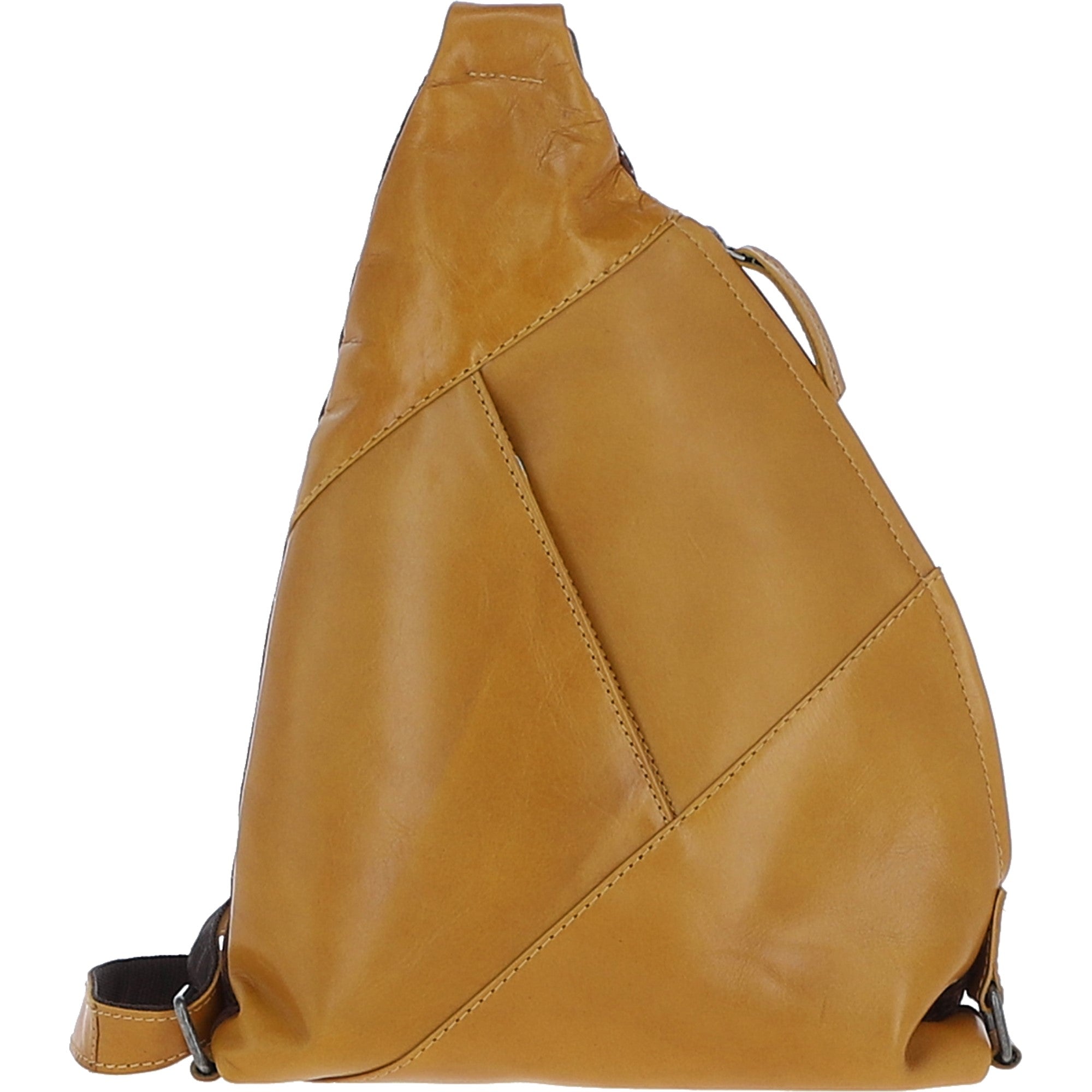 Ashwood Leather Spacious Unisex Sling Bag Mustard: P-67
