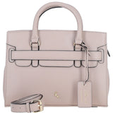Ashwood Leather Handbag with Detachable Crossbody Strap Beige: 64747