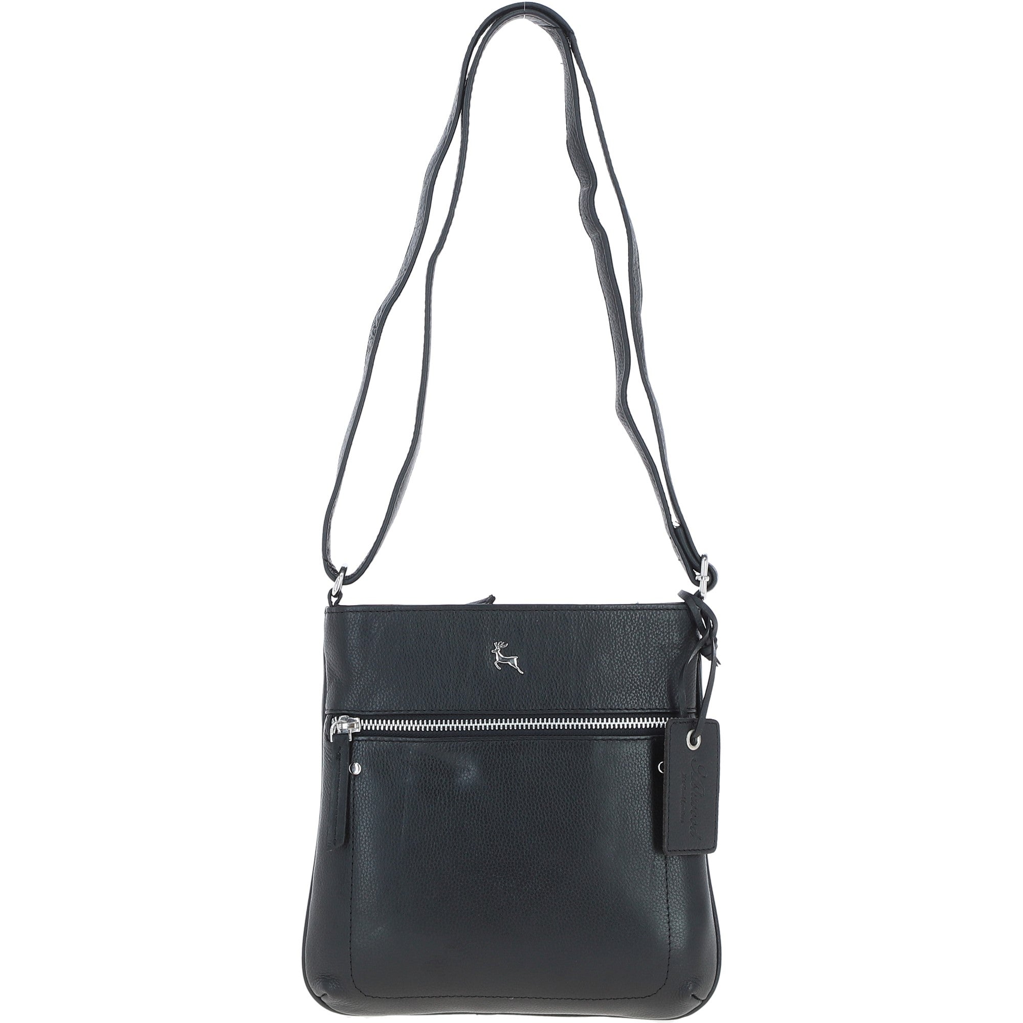Ashwood Women's Leather Shoulder Bag Black: Edinburgh