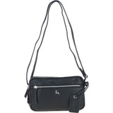 Ashwood Leather Crossbody X Shoulder Bag Black: Sterling