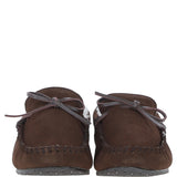 Fenland Classic Mens Suede Sheepskin Maverick Slippers Brown
