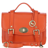 Stylish Ashwood Leather Large Satchel Bag Orange: Y-63