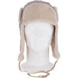 Unisex Sheepskin Trapper Hat Stone: 208