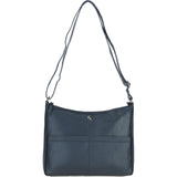 Ashwood Ladies Leather Shoulder Bag Navy: AJ4
