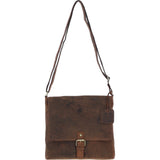 Vintage Elegance Leather Handbag Mud/brown: Malvern