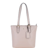 Elegant Shoulder Bag with Adjustable Straps Beige: 64562