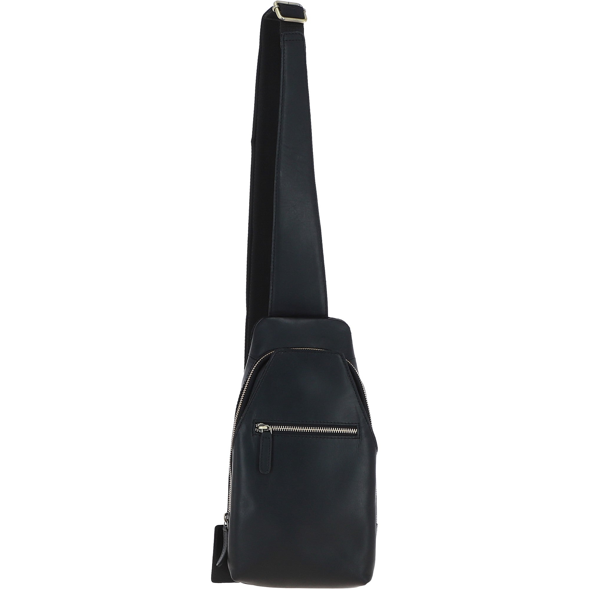 Ashwood Three Pocket Leather Sling Bag Black : k-43