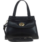 Ashwood Small Leather Grab Bag Black: V-82