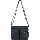 Adjustable Crossbody & Shoulder Bag Black: Cardiff