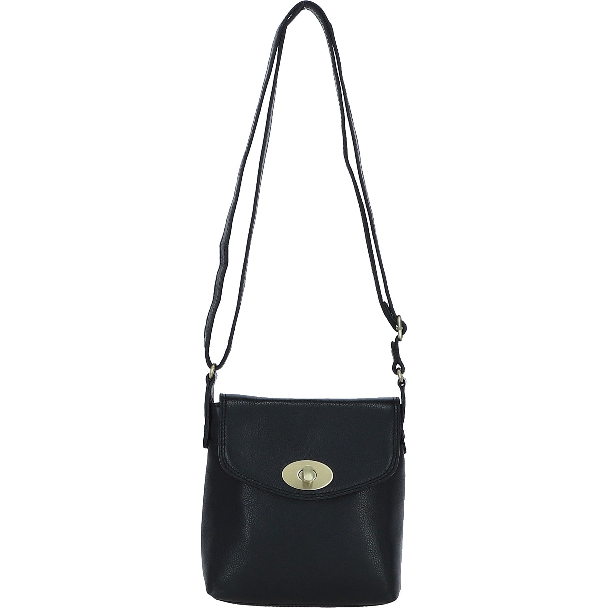 Ashwood Leather Crossbody Bag Black: M-83