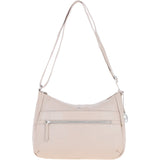 Leather Shoulder Bag with Zip & Magnetic Pocket Mushroom: Meath