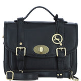 Stylish Ashwood Leather Large Satchel Bag Black: Y-63