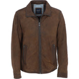 Trapper Mens Leather Jacket Brown 27: no1