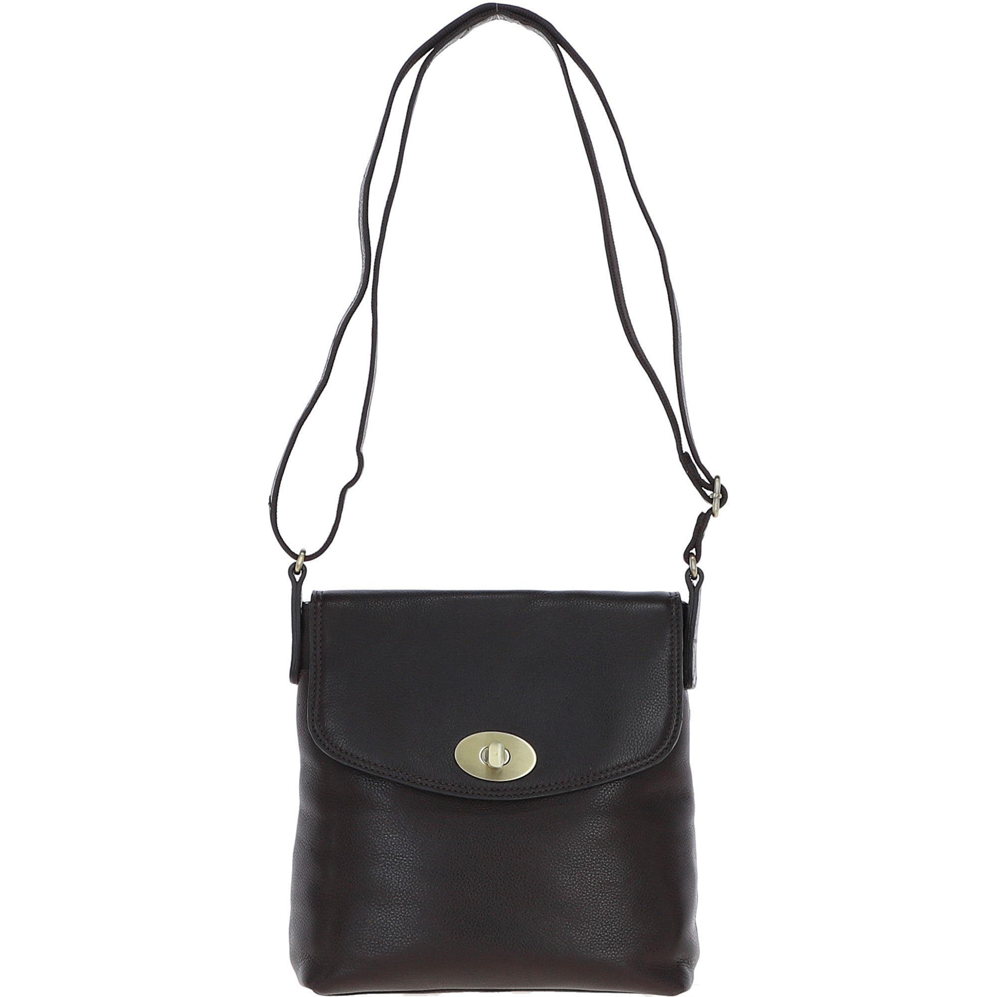 Ashwood Leather Crossbody Bag Brown: M-84