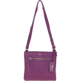 Ashwood Leather Smart Crossbody Bag Raspberry: 64638/cb-9