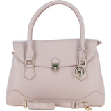 Premium Leather Shoulder Bag with Detachable Crossbody Strap Beige: Y-56
