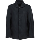 Ashwood Leather Brando Collared Jacket Black: AWM-BOX