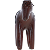 Elegant Leather Handcrafted Decorative Horse Chestnut: lf-178