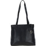Elegant Ashwood Leather Shoulder Bag Black: Alice