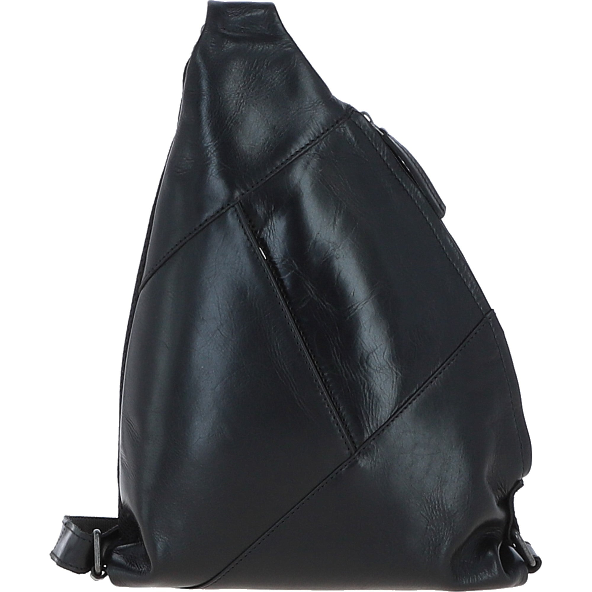 Ashwood Leather Spacious Unisex Sling Bag Black: P-67